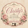 Christy's Custom Creations — Made with Heart; vintage pink roses and sewing machine