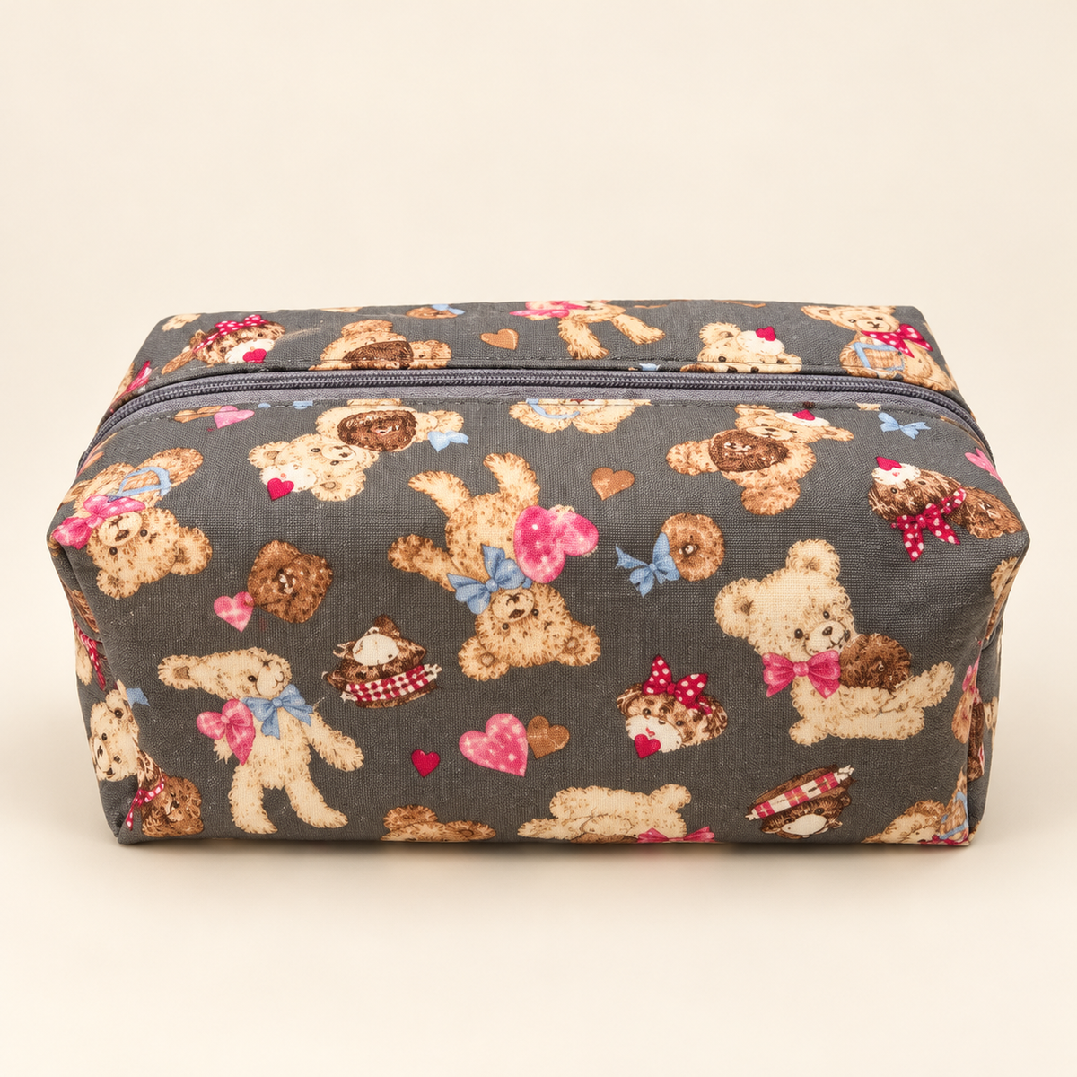 Dogs & Hearts handmade makeup bag