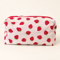 Strawberries handmade makeup bag