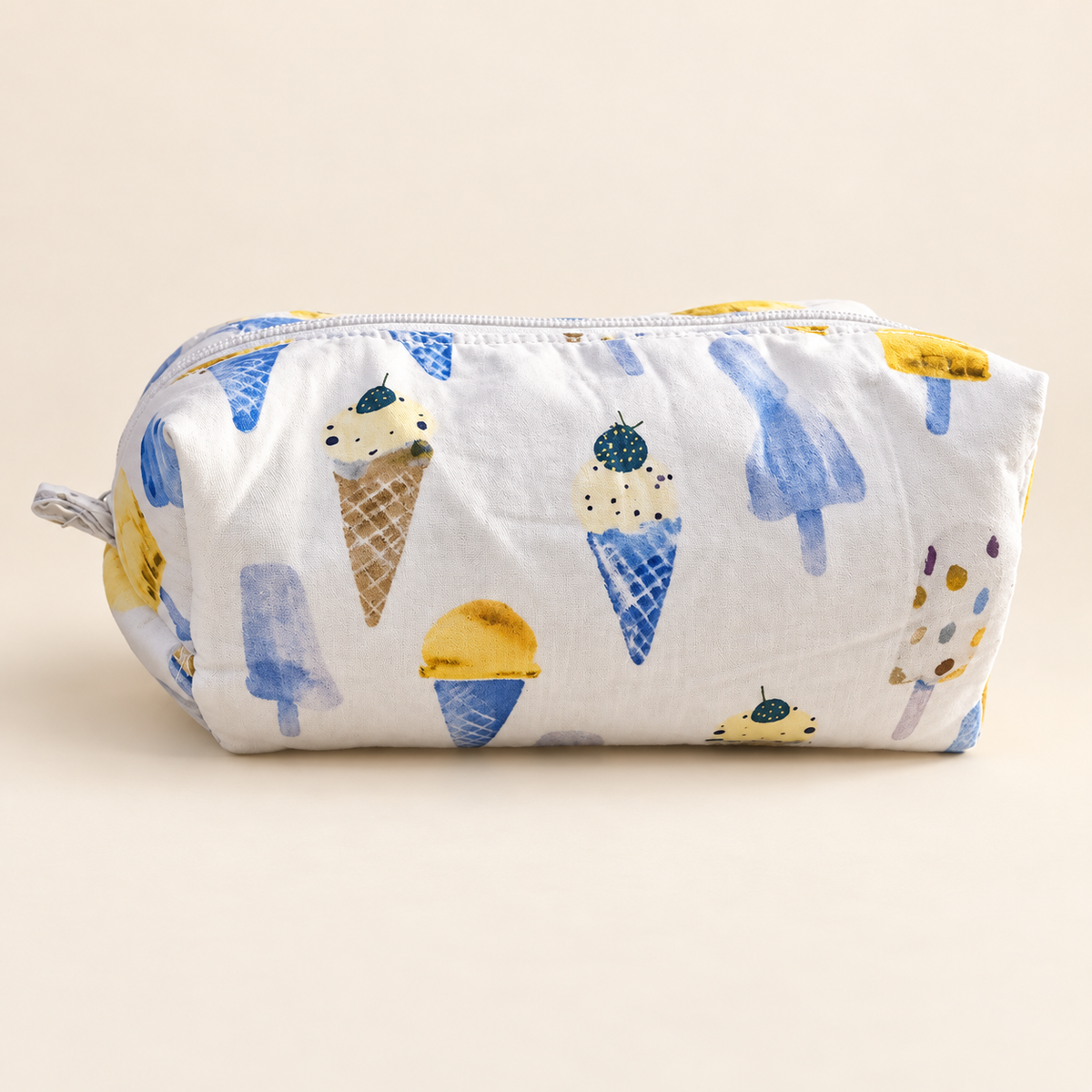 Ice Cream handmade makeup bag