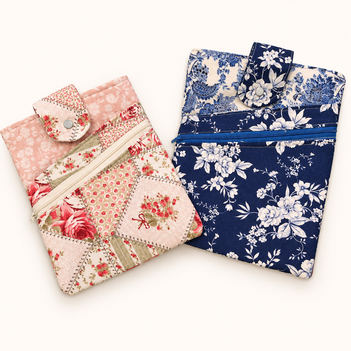 Fabric design reference; small book sleeve size pictured